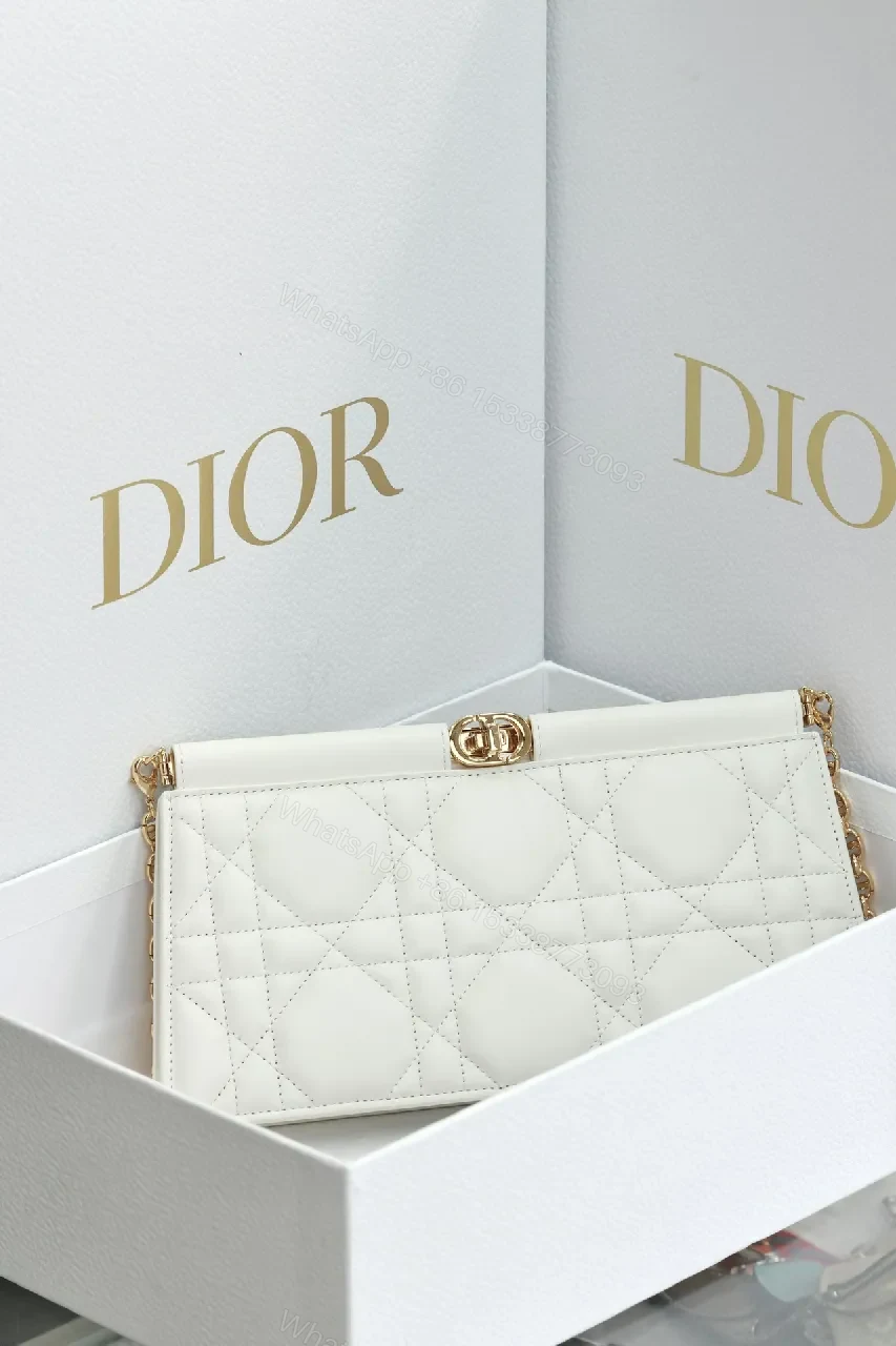 View 7 of Quilted White Leather Clutch: Subtle Luxe, Everyday Versatility