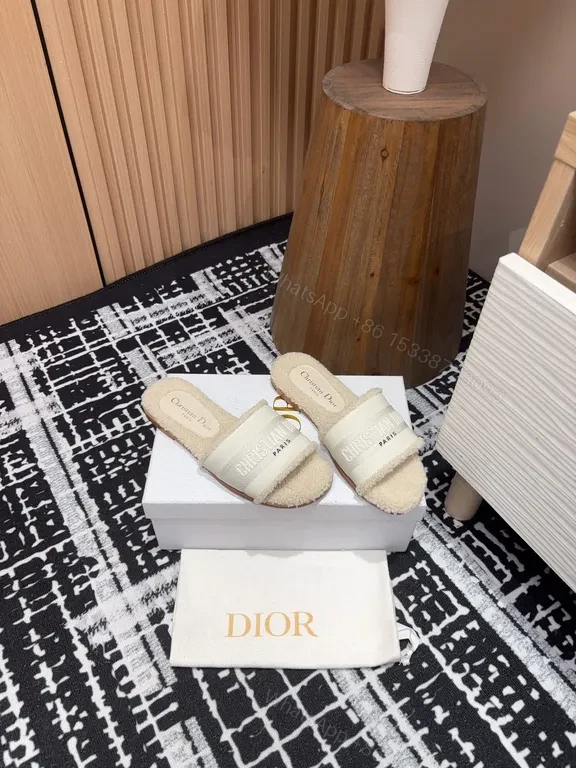 View 9 of Chic BouclÃ© Textured Sandals â€“ All-Day Comfort Slides