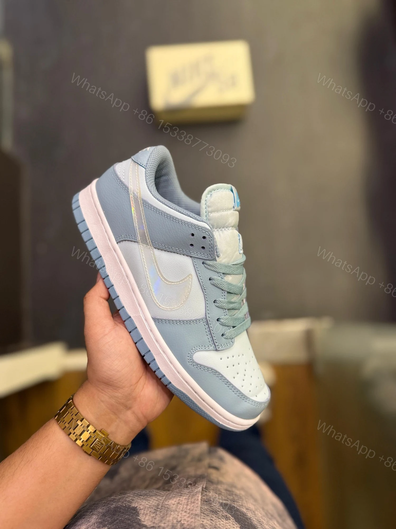 View 3 of FIRST COPY NIKE SB DUNK AQUA CLEAR SHOES FOR MEN