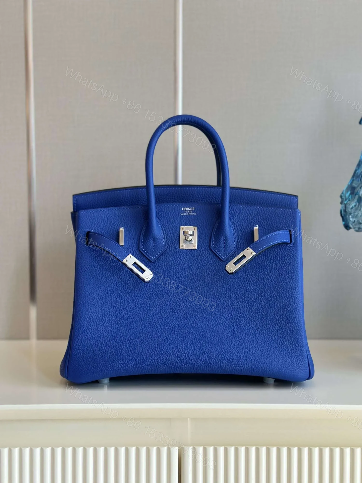 View 5 of HN 30 Bleu Zelliege Epsom Palladium Hardware