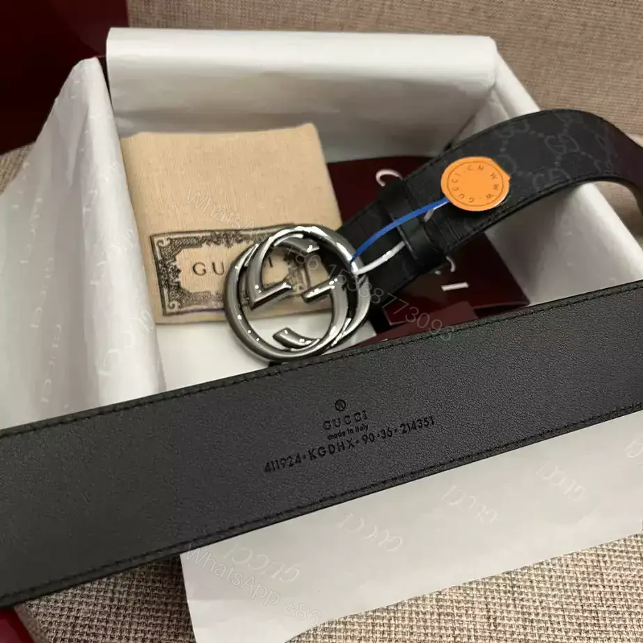 View 8 of GUCCI BELT WITH INTERLOCKING G BUCKLE 4CM – B104