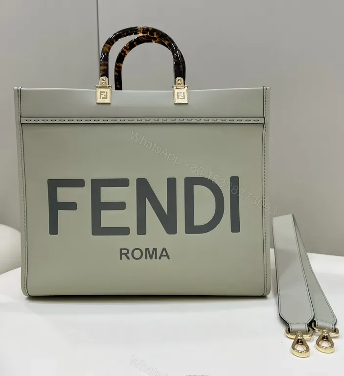 Fendi Roma Structured Tote: Logo-Forward Luxury Tote — view 1