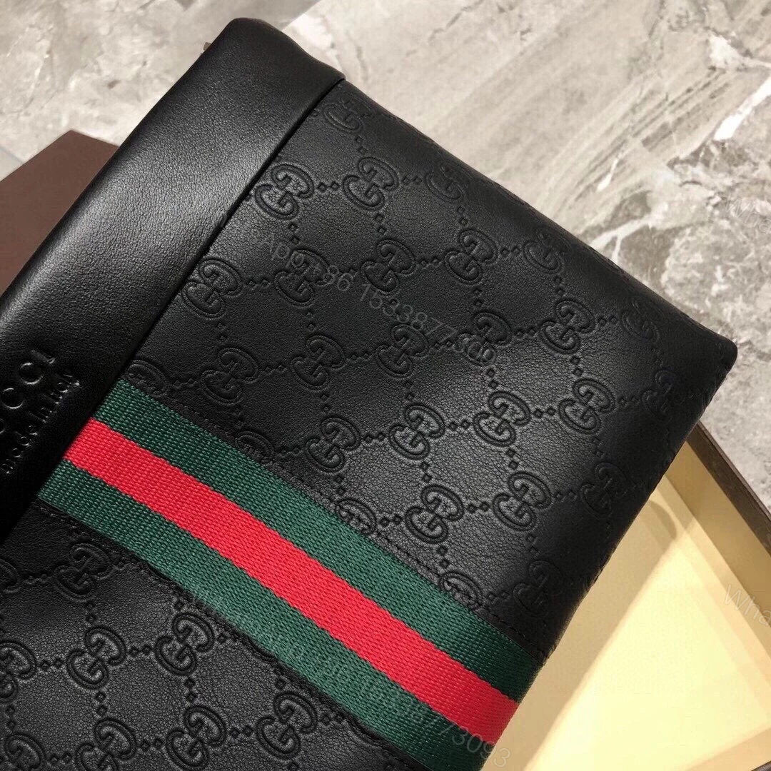 View 9 of GUCCI GG SUPREME WEB CLUTCH
