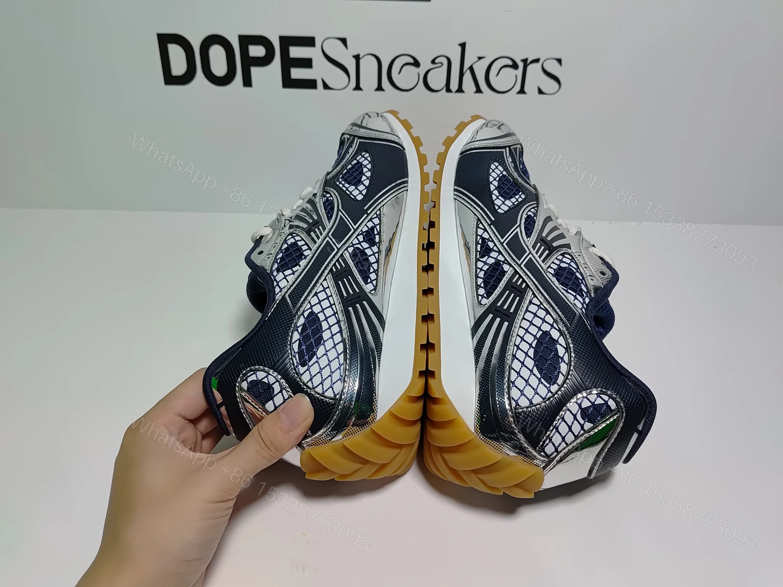 View 10 of Bottega Veneta Orbit Deep Blue Silver