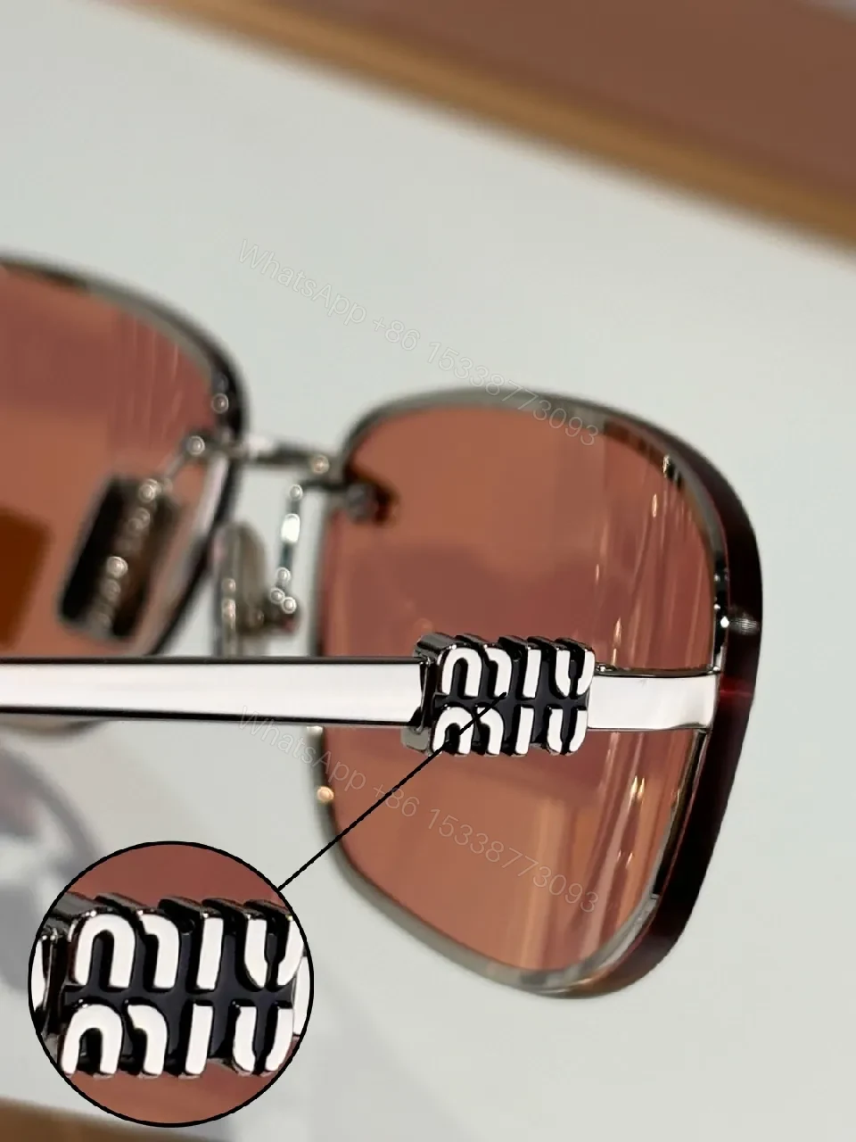 View 8 of Rose-Gold Rose Gold Sunglasses Modern Luxury UV Protection