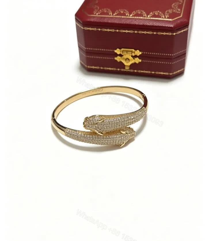 Cartier Replica Panthère Double Head Pavé Bracelet — view 1