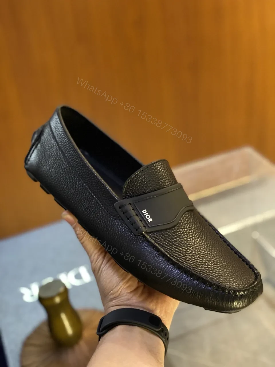 View 5 of Premium Leather Loafers: Black, Cushioned Comfort, Slim Profile