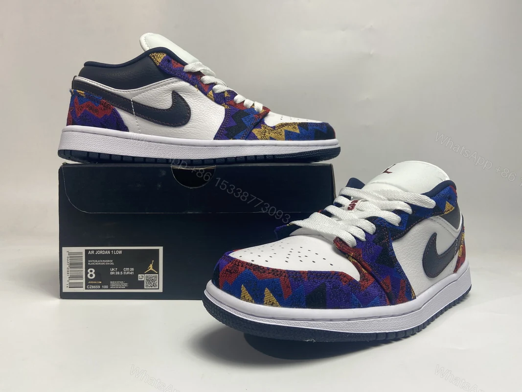 View 2 of Air Jordan 1 Low Sweater CZ8659-100
