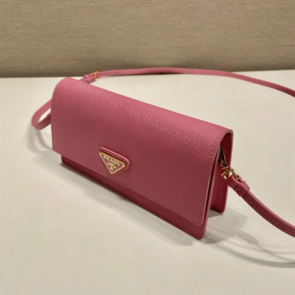 View 3 of 高仿Prada*Saffano系列1NF059斜挎包粉色Mini免檢版