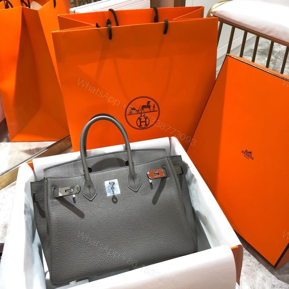 View 2 of Hermes Birkin 25 Togo Gris Meyer 25Cm
