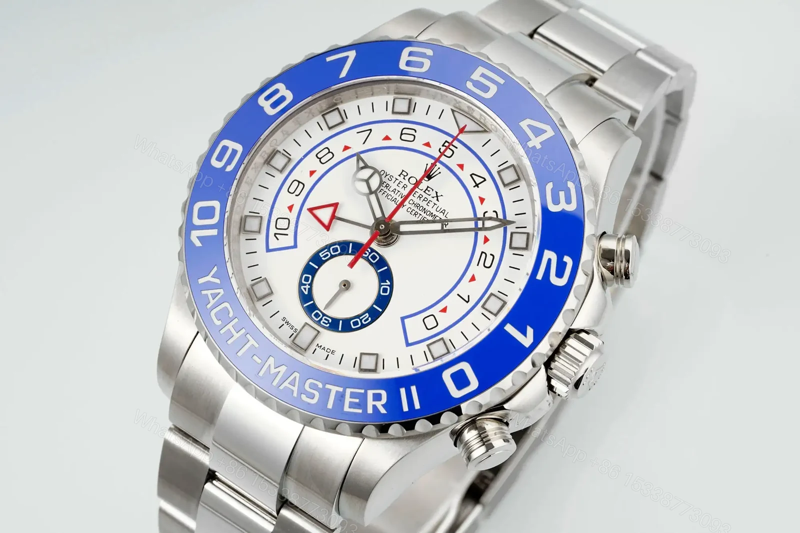 View 2 of Rolex Yacht-Master II Blue Bezel White Dial Edition 44mm 116680-0002