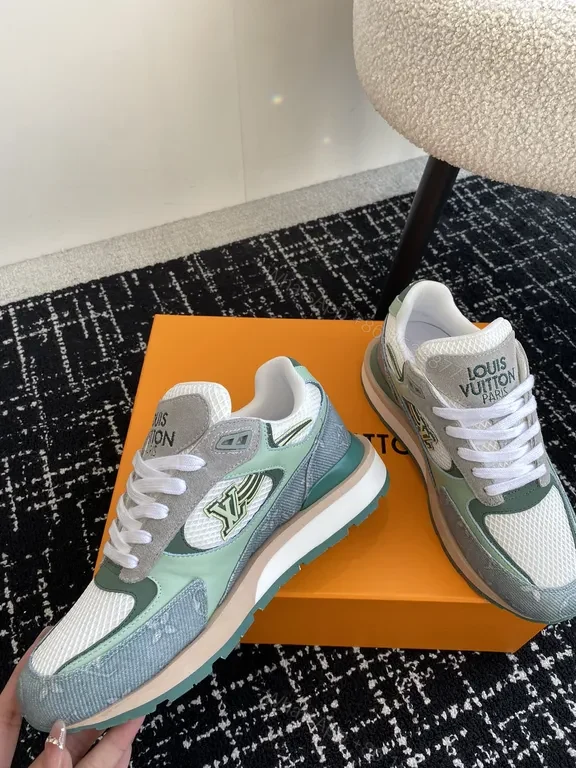 View 4 of Mint Mesh LV Sneakers: Luxe Comfort High-Top