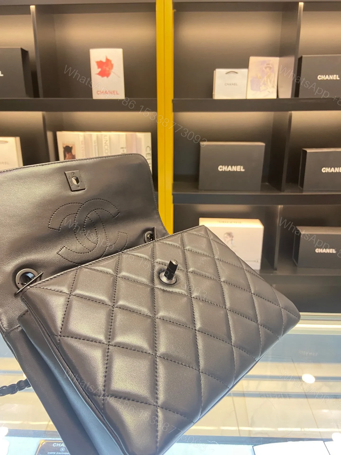 View 3 of Chanel Trendy Replica 11 Brown Leather Full Box Handbags 25cm