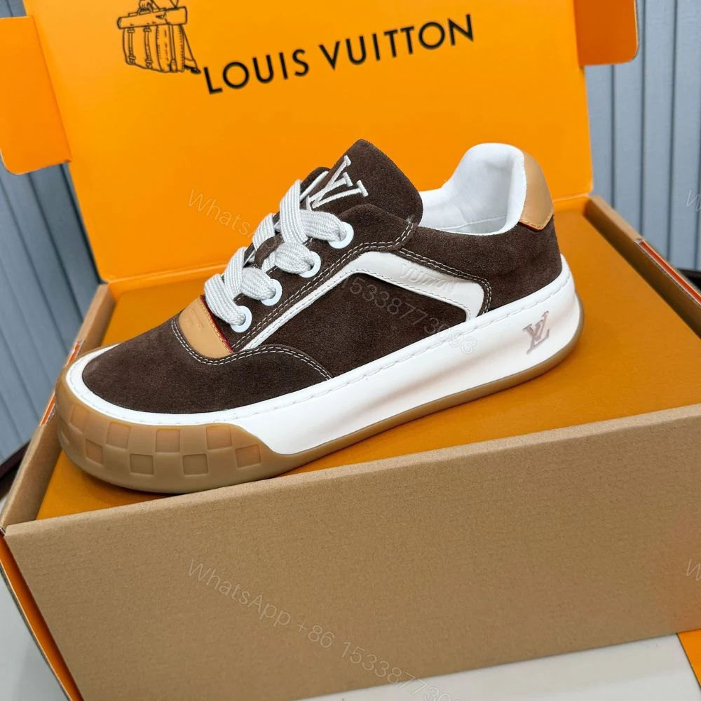 View 3 of Louis Vuitton LV Tilted Sneaker Brown 1AJ764