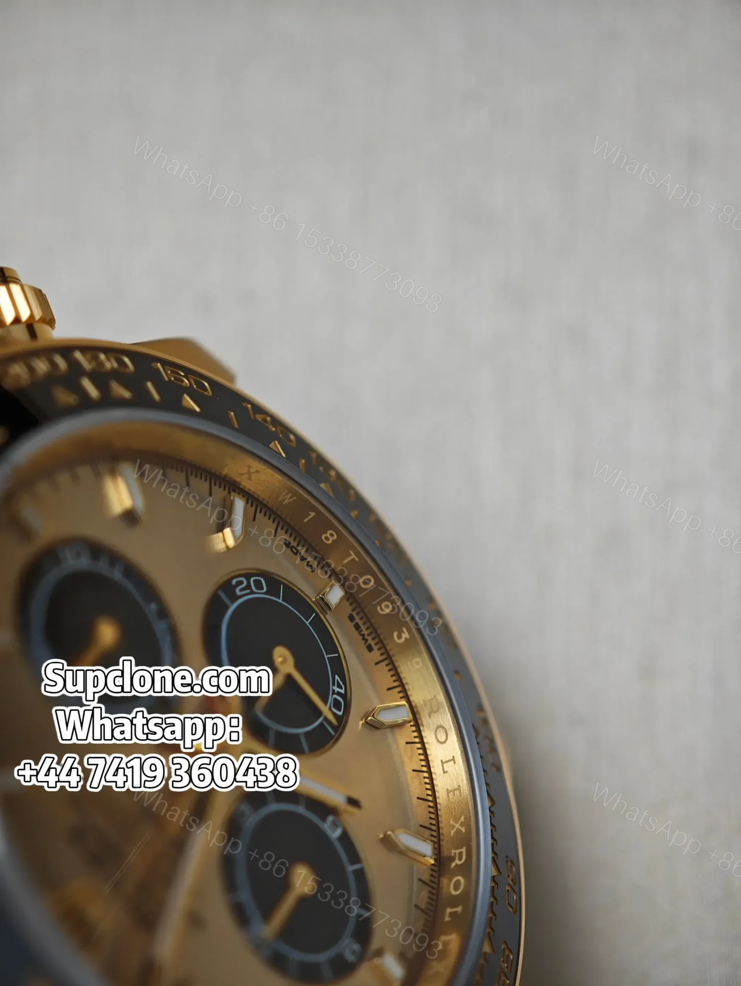 View 7 of Rolex Daytona Super Clone M126518LN-0012 Gold dial 4131 Movement