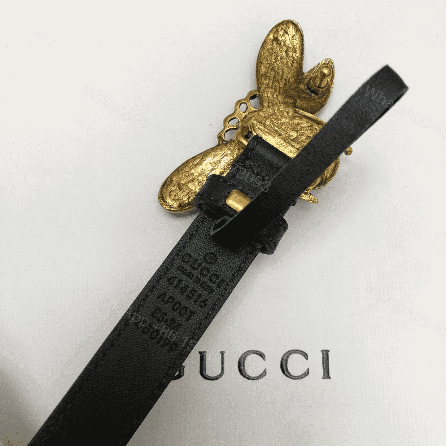 View 4 of GUCCI BEE BUCKLE BELT – B016