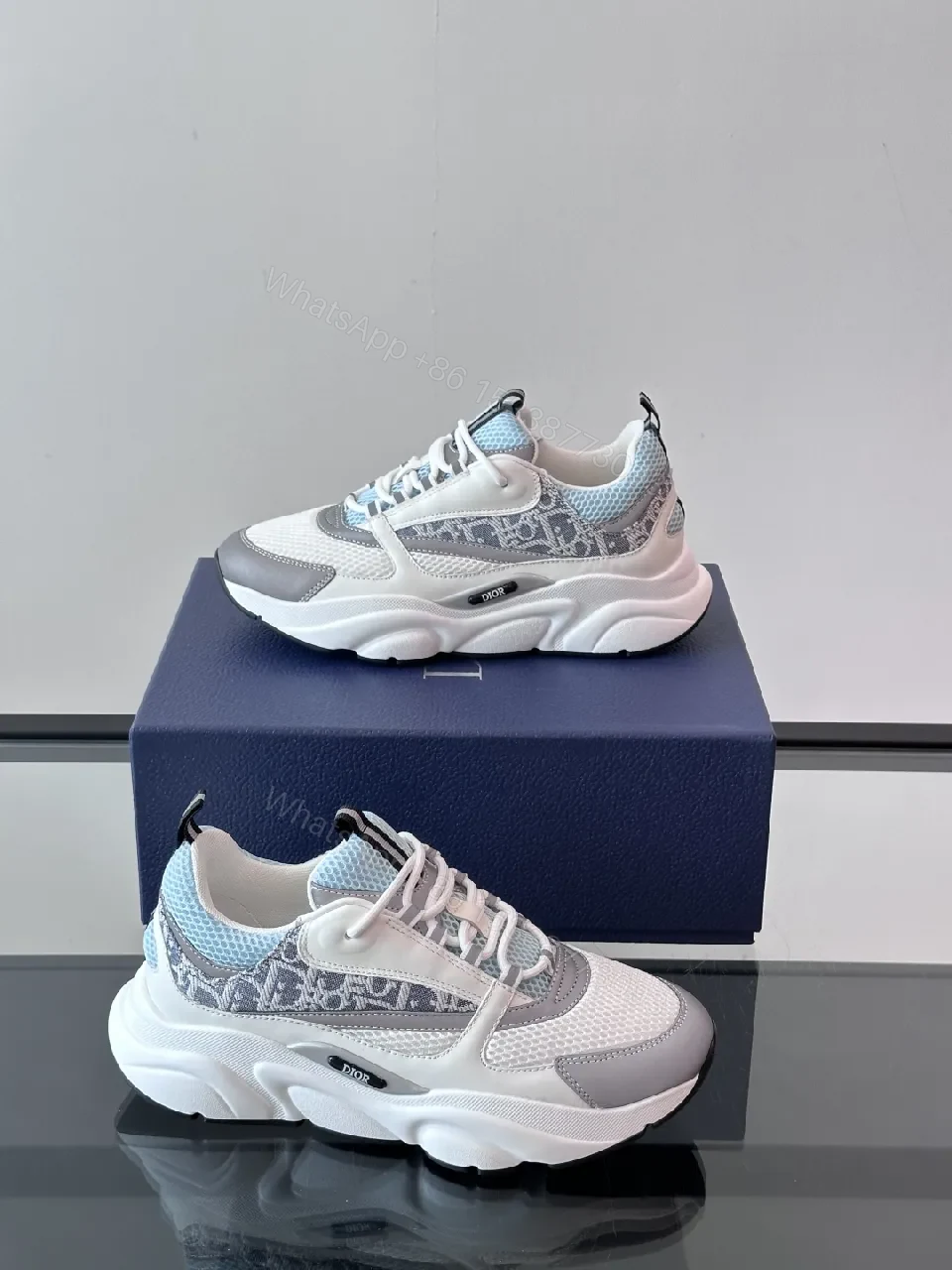 View 8 of White Leather Texture Sneakers: Modern Luxe Comfort Shoes