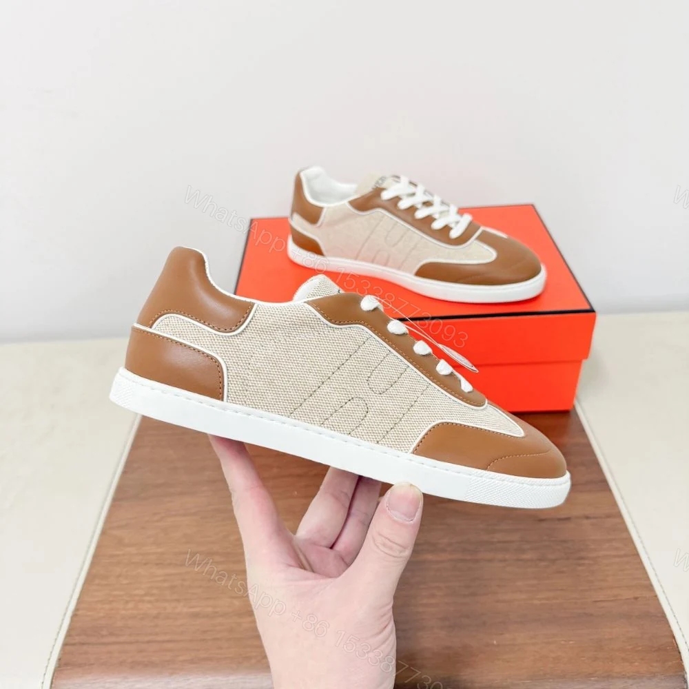 View 4 of Hermes Match Sneaker Multicolore Noisette