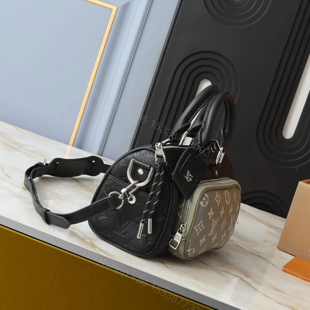 View 3 of Louis Vuitton Keepall Bandoulière 25 Bag Black 25Cm