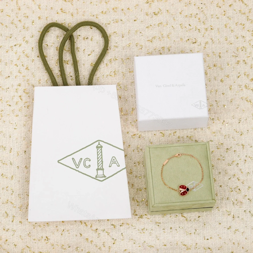 View 12 of 高仿首飾VanCleef&Arpels*RP7R100瓢蟲玫瑰金手鏈