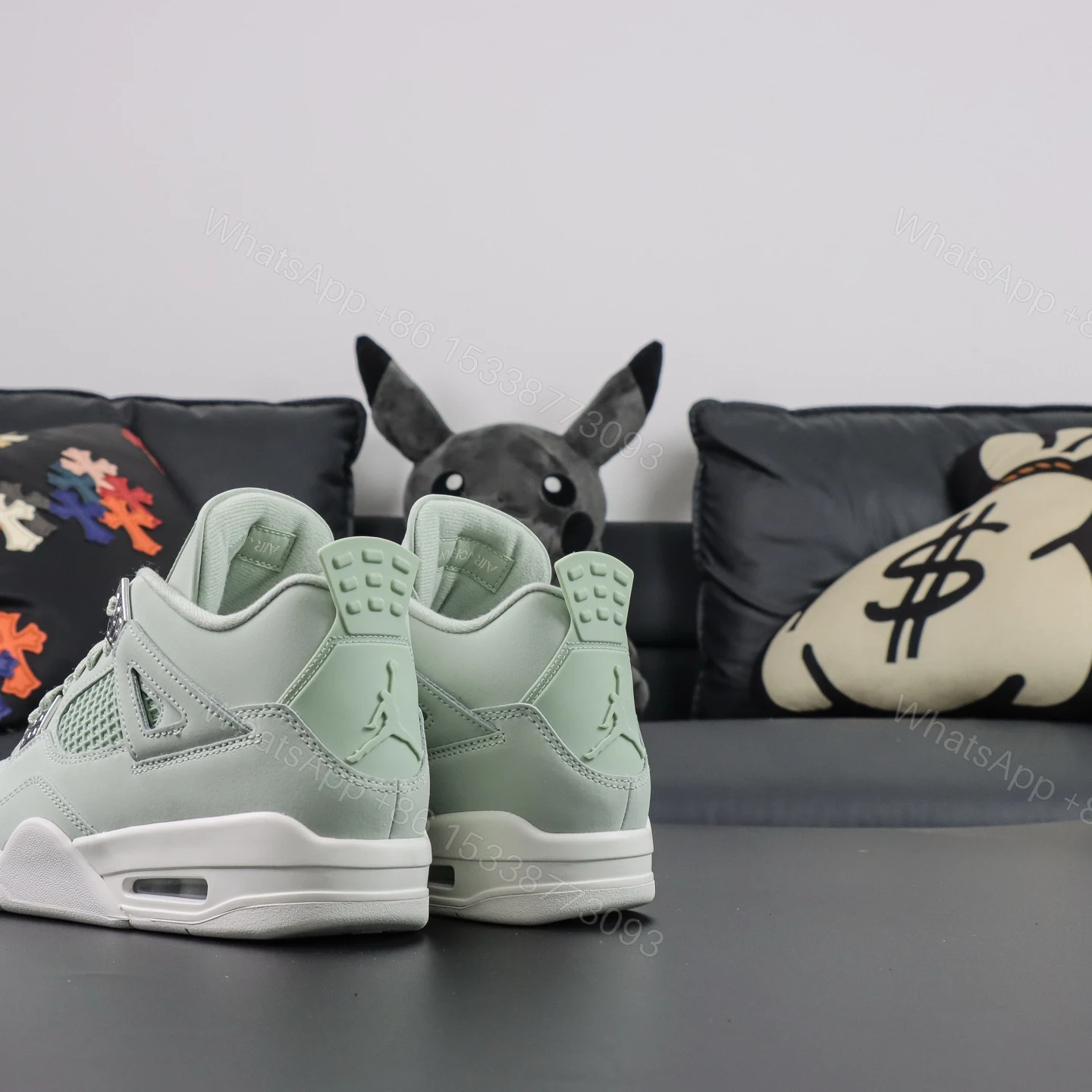 View 7 of Air Jordan 4 Retro Seafoam Sail Reps
