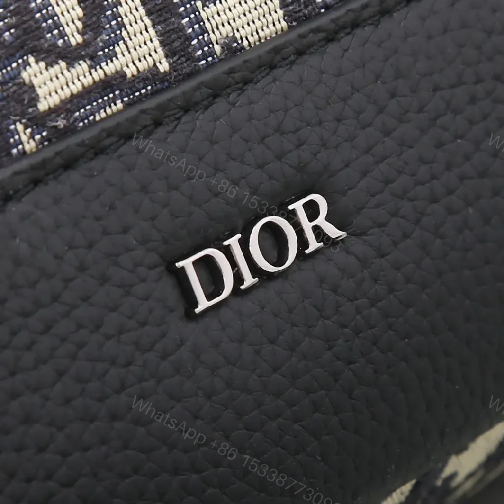 View 5 of Monogram Textured Messenger Bag: Modern Luxury Carryall