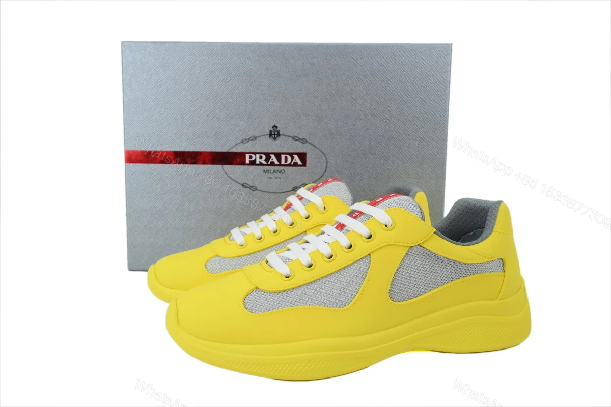 View 7 of Prada Sneakers Rubber Yellow