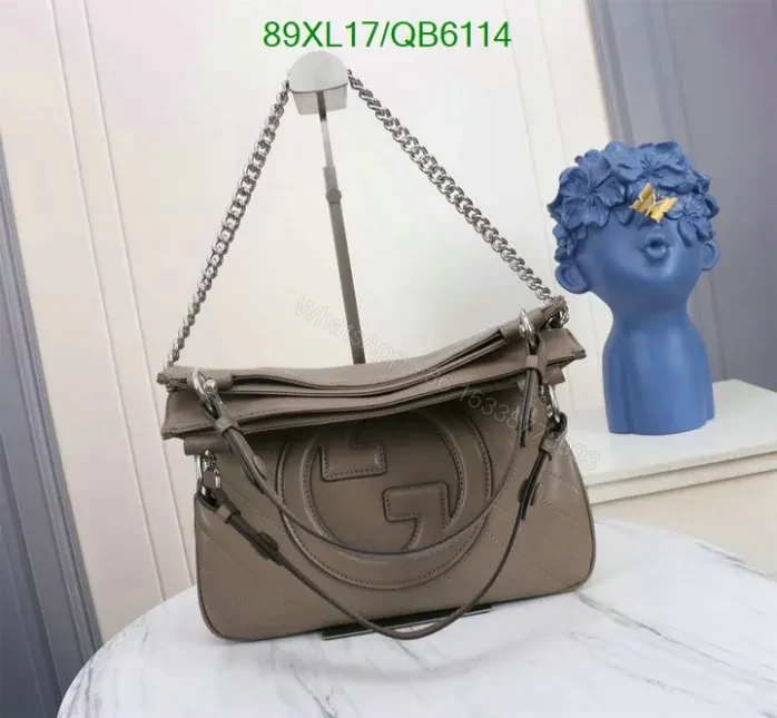 View 15 of Gucci Knockoff Brown Blondie Small Shoulder Bag QB61144 – Iconic Interlocking G Design