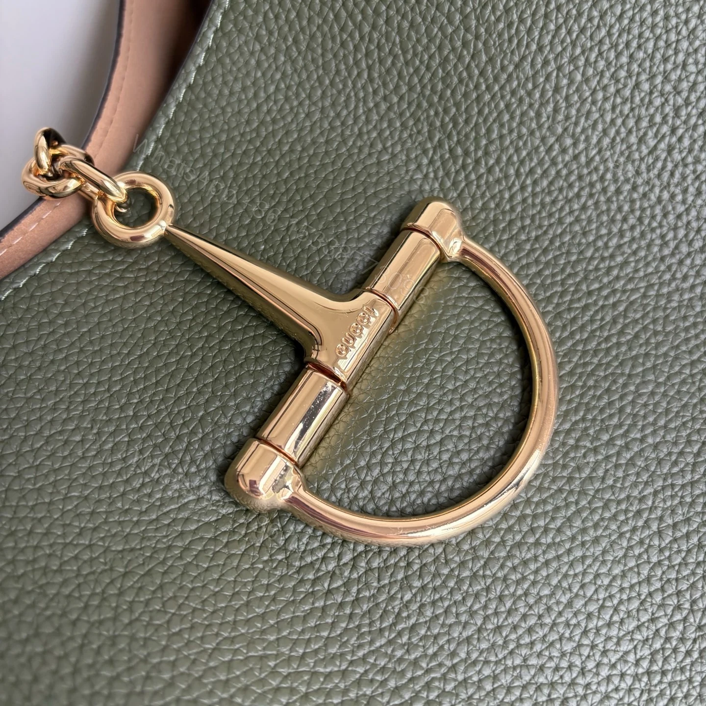 View 5 of Gucci Softbit Maxi Shoulder Bag Green 46Cm