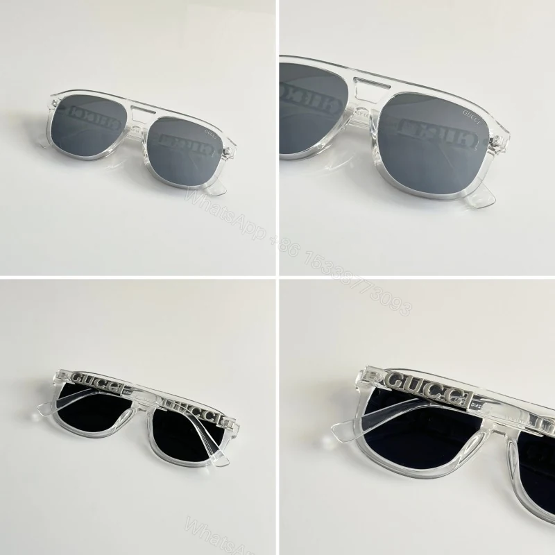 View 2 of First Copy Gucci 0525 Water Silver Mercury Sunglasses