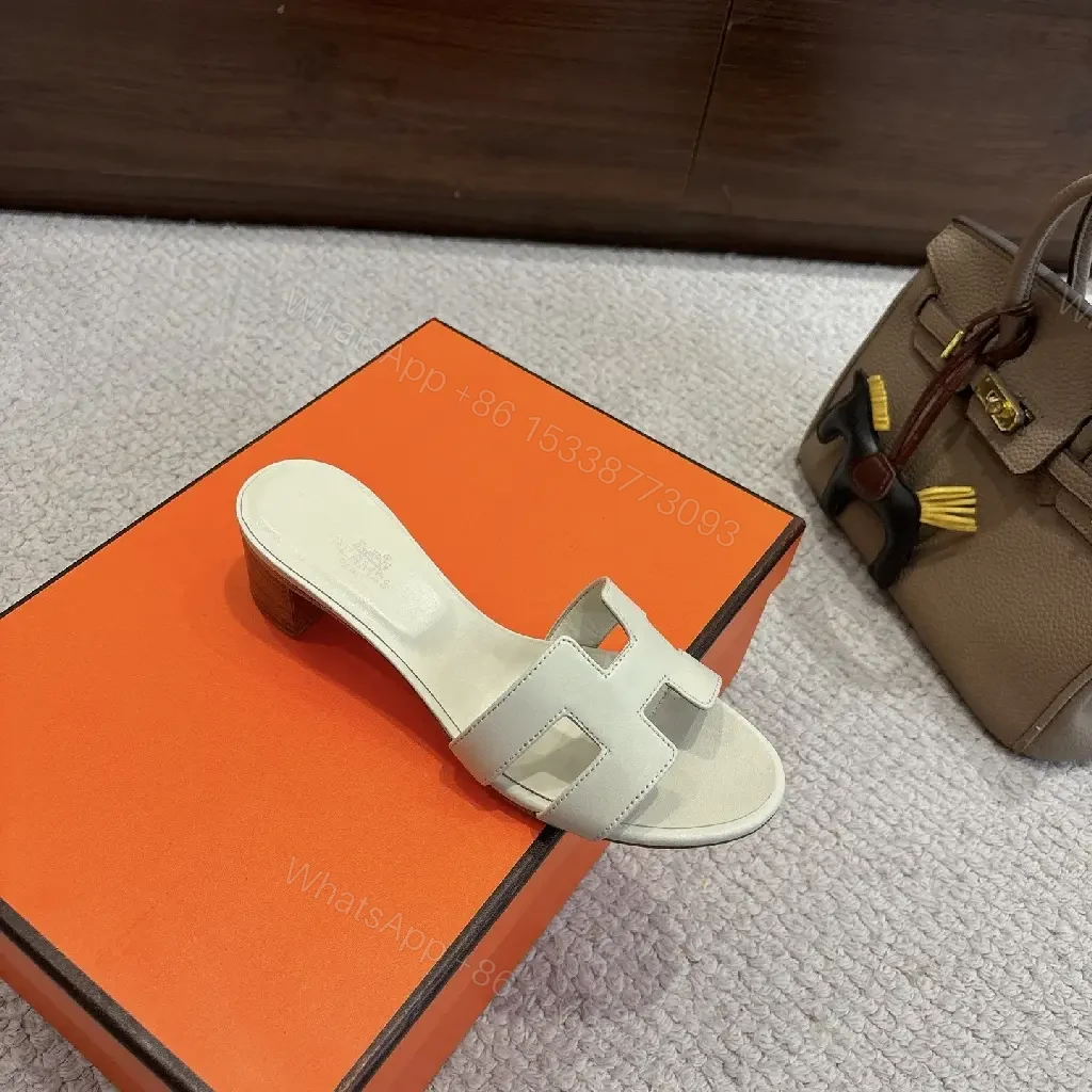 View 2 of Sophisticated Leather Slides: Minimalist, Signature Flair, Comfort