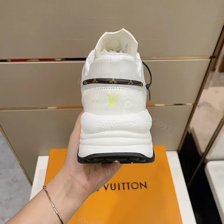 View 5 of Louis Vuitton White Leather Runner: Luxe Everyday Sneaker