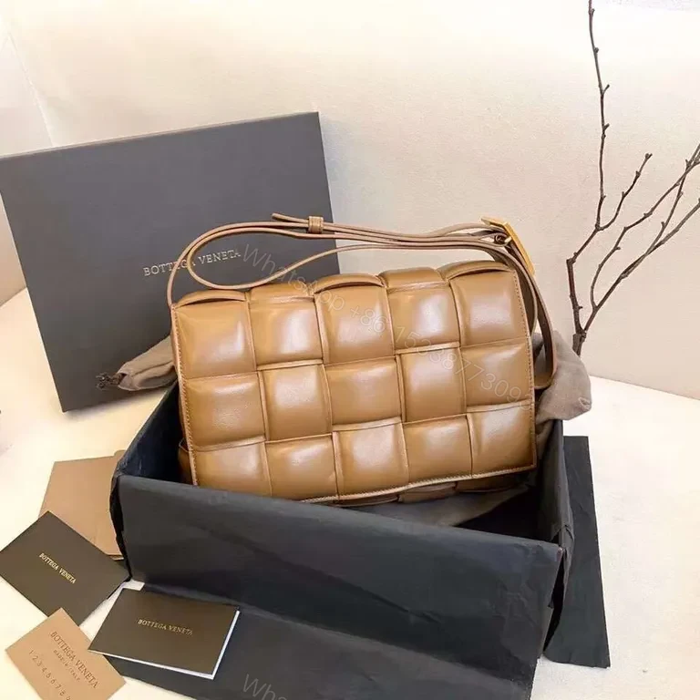 Textured Leather Crossbody: Bottega-Inspired, Structured Luxury Crossbody — view 1