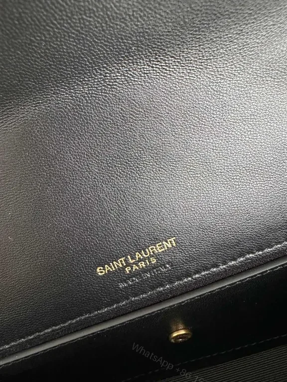View 5 of Quilted Leather Crossbody: YSL Logo Hardware, Compact Luxury