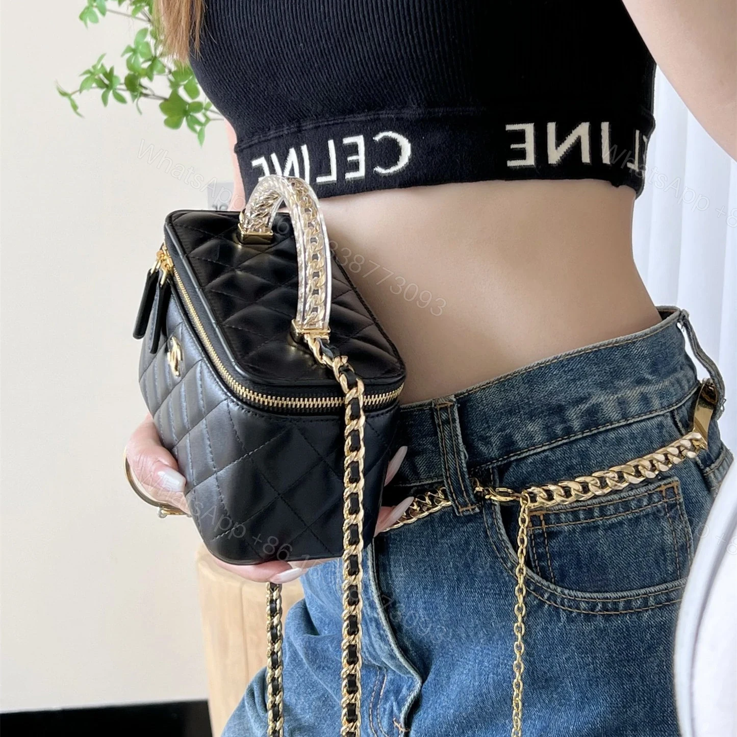 View 20 of 高仿Chanel*24S系列AS3765手柄盒子包黑色色免檢版