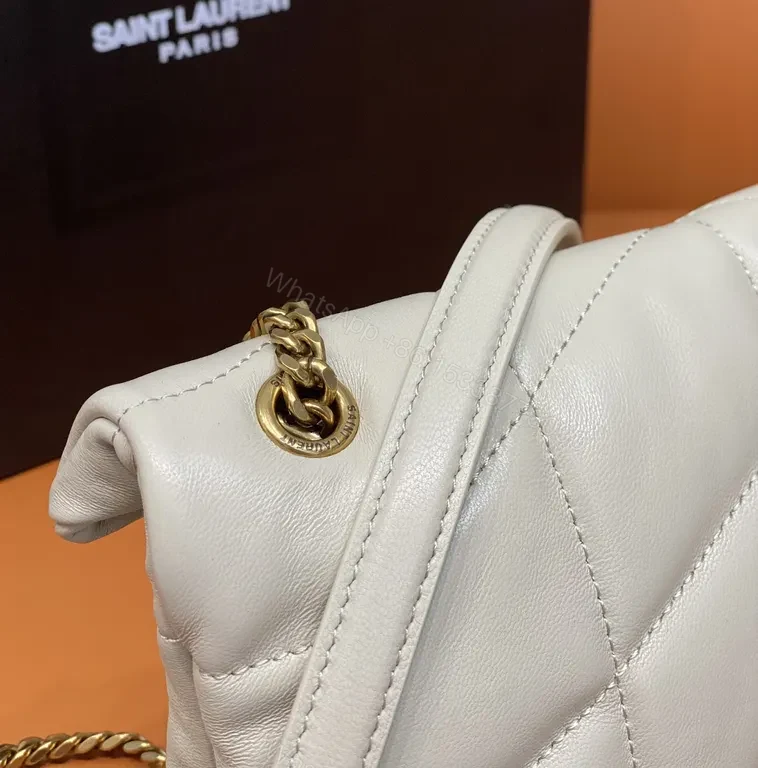 View 9 of Quilted Cream Envelope Bag â€” YSL-Inspired Luxury, Crossbody