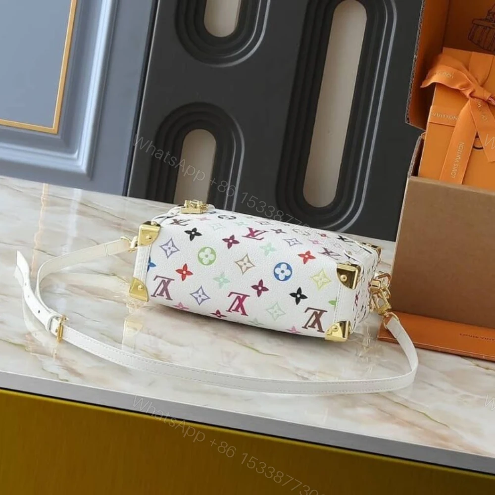 View 4 of Louis Vuitton X Takashi Murakami Side Trunk MM Multicolore Blanc 23Cm M14046