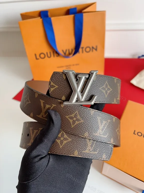 View 7 of Lux Monogram Belt with Gold Buckle â€” Luxury Everyday Accessory