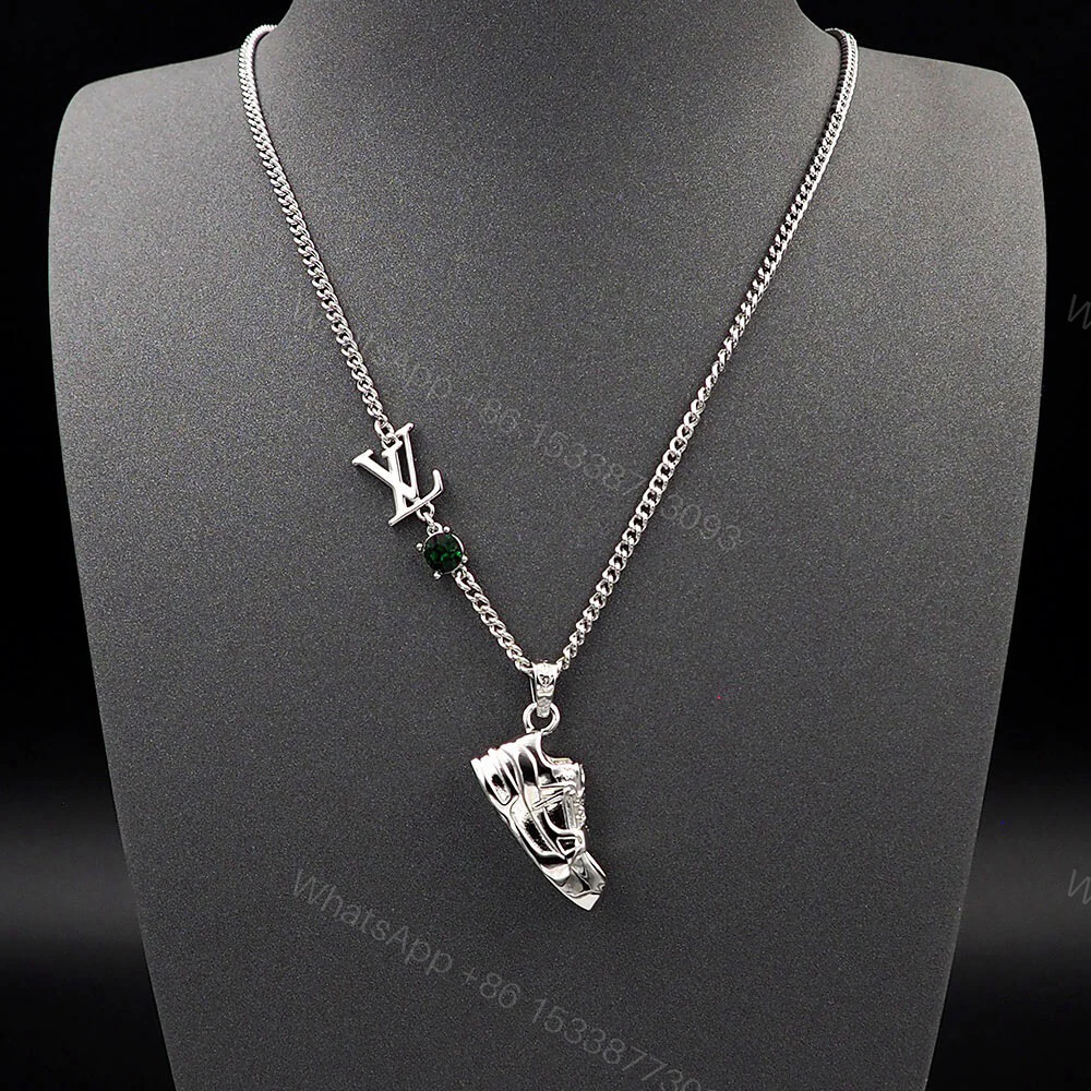 View 7 of LV Metal Zircon Necklaces