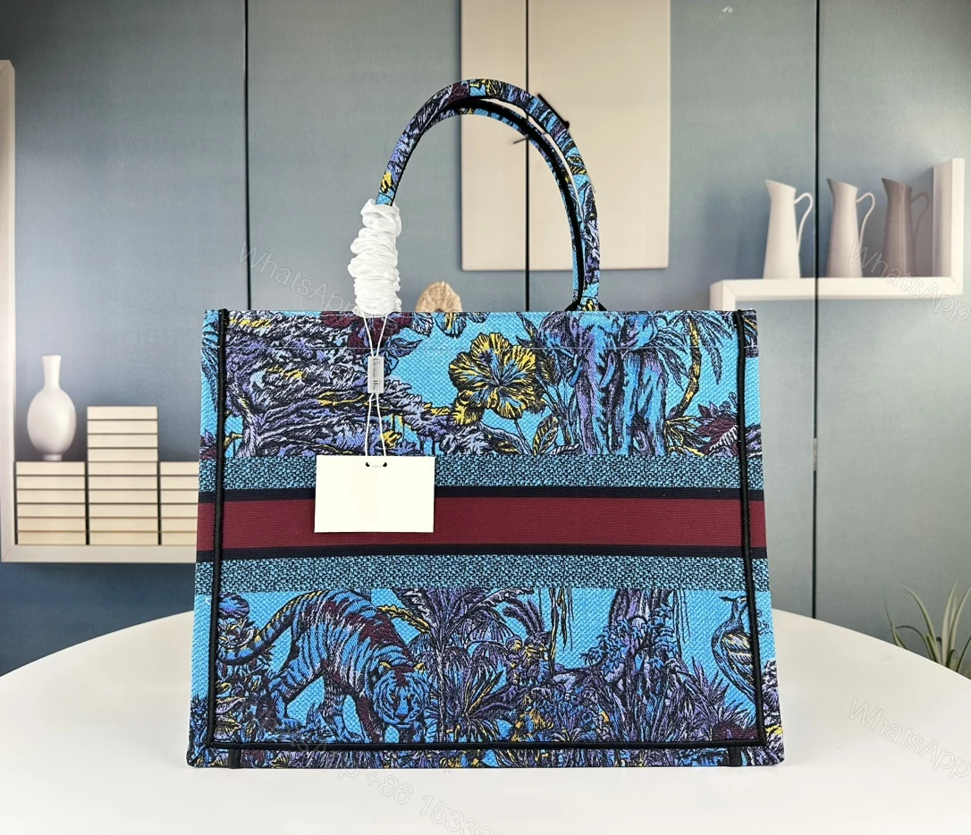 View 4 of DIOR LARGE DIOR BOOK TOTE CELESTIAL BLUE MULTICOLOR 41CM M1286ZEUPM259