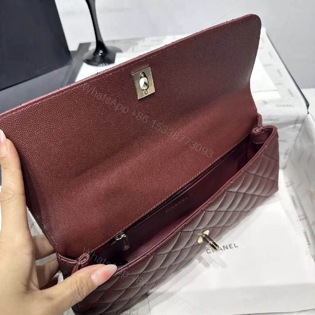 View 8 of Burgundy Quilted Leather Bag – Classic Chic, Everyday Luxury