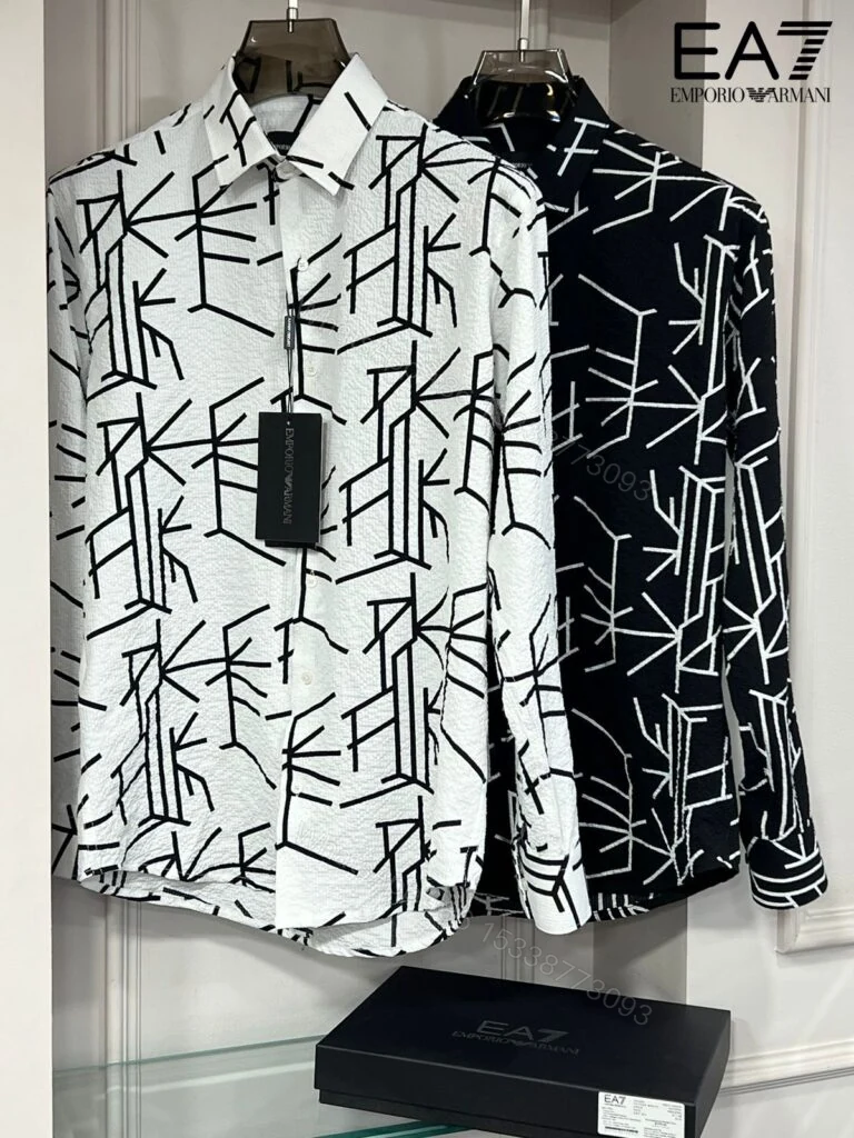 View 3 of BUY FIRST COPY EMPORIO ARMANI PREMIUM ORIGINAL 2025 CHECK SHIRTS