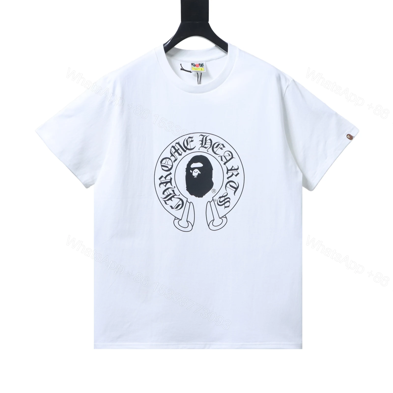 View 10 of Bape x Chrome Hearts Baby Milo T-shirt white