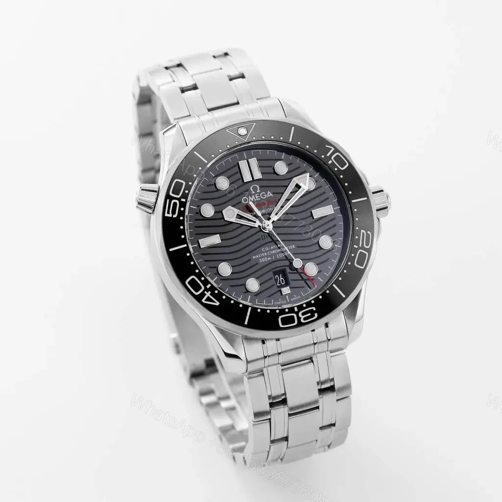 View 3 of Omega Seamaster 300M Replica Watch Stainless Steel Black Dial 42MM Custom 8800 Movement
