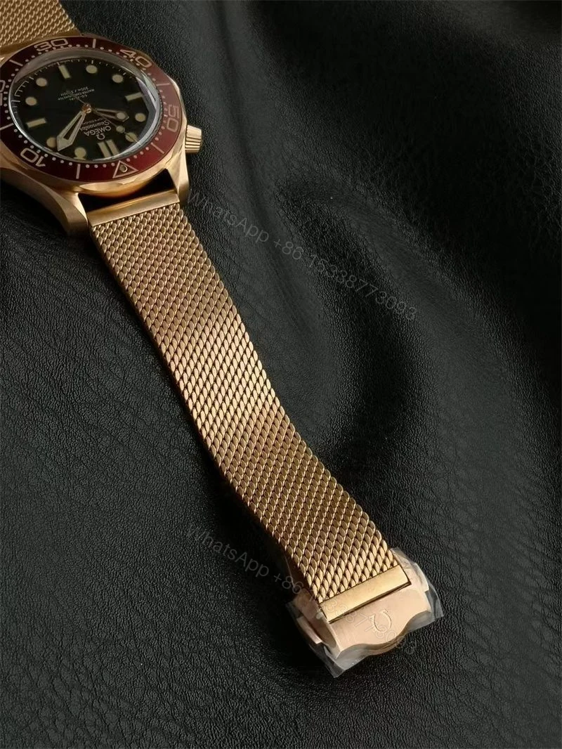 View 15 of Replica Omega Seamaster 007 Burgundy Watch Super Clone