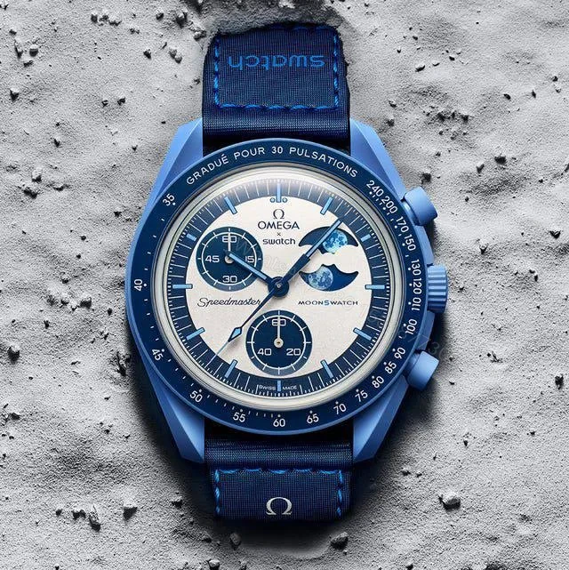 OMEGA SUPER BLUE MOONPHASE — view 1