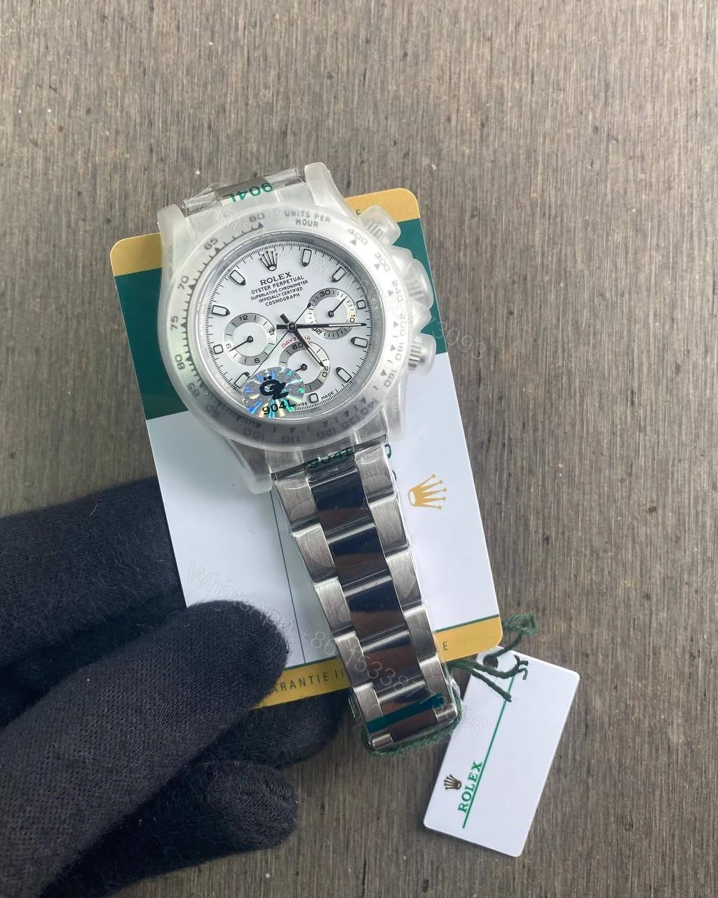 View 3 of Rolex Daytona 41mm White Dial Swiss Semi ETA Chronograph