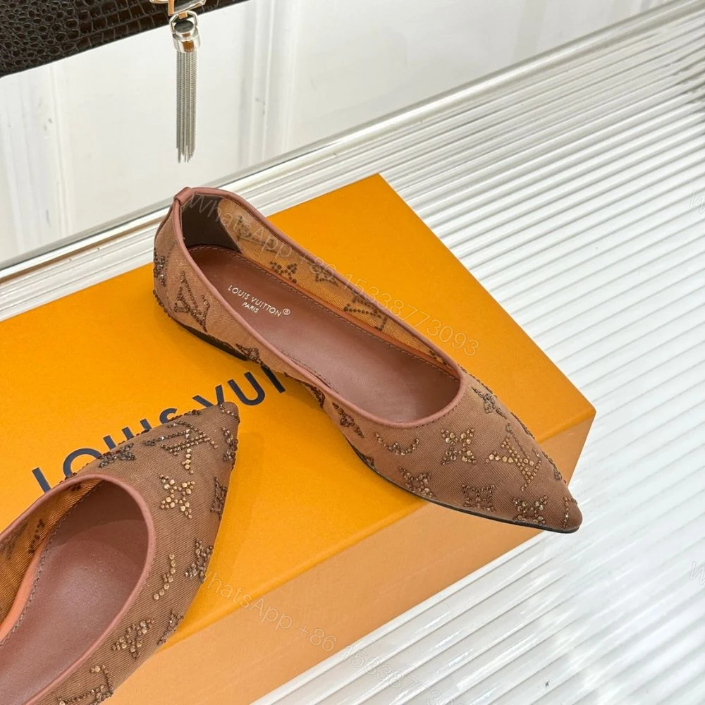 View 7 of Louis Vuitton Gala Flat Ballerina Brown 1AIFUI