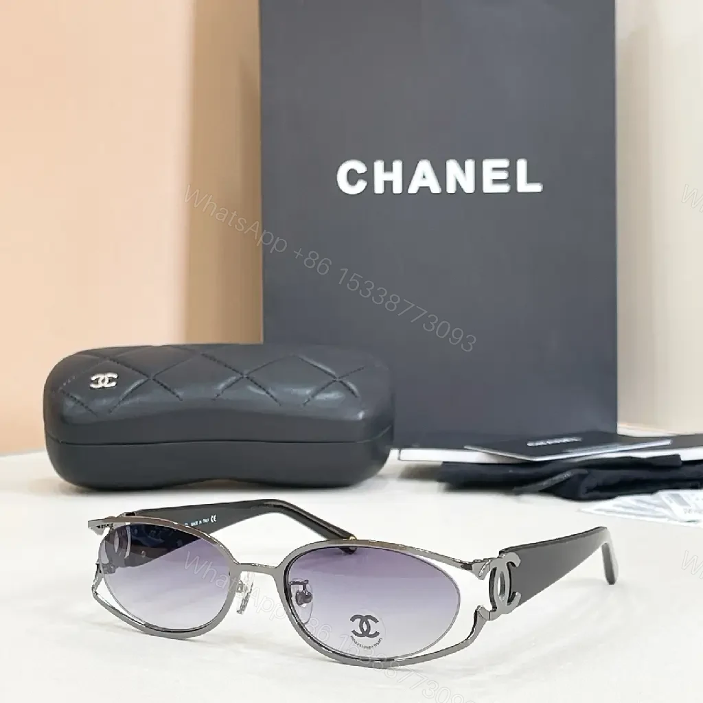 View 5 of Silver-Gray Frame Aviator Sunglasses with Gradient Lenses