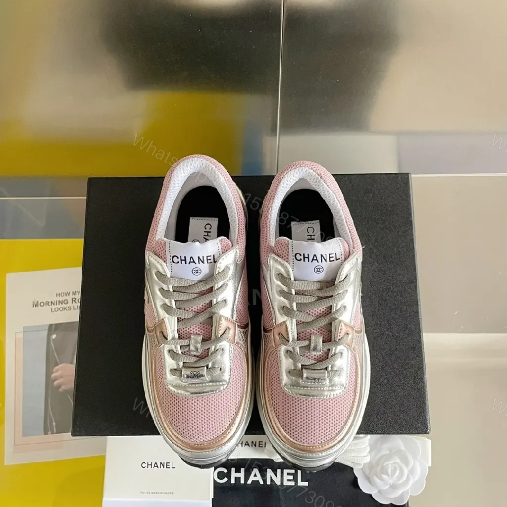 View 6 of Chic Rose-Suede High-Top Sneakers with Subtle Brilliance